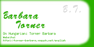 barbara torner business card